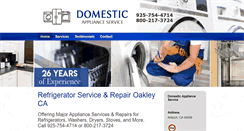 Desktop Screenshot of domesticappliance.net